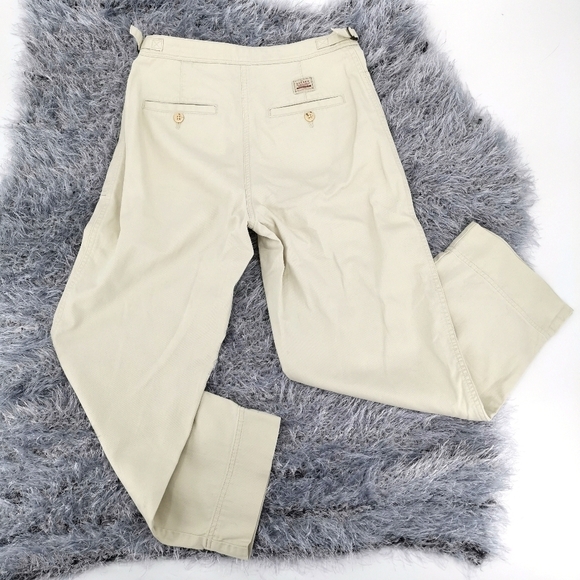 Ralph Lauren 4P Vtg 100% Cotton Beige Capris - Picture 6 of 12